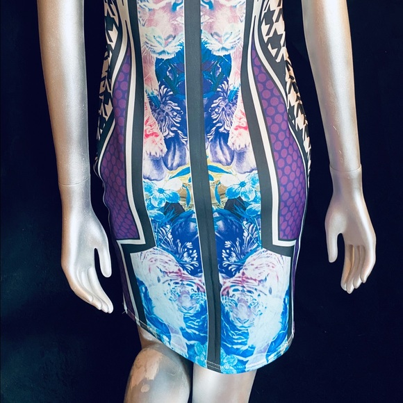 BNWT Beautiful ‘JustWear’ Form Fitting Midi Sleeveless Dress by JW, Size 12 - Picture 7 of 10